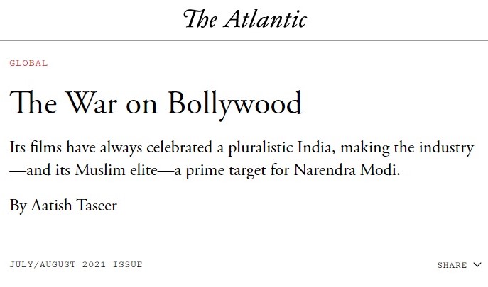 The article by Aatish Taseer