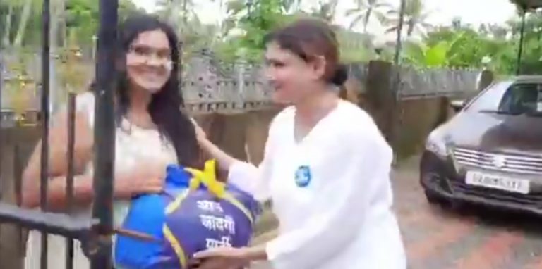 Ration drama: Watch how AAP Goa leader distributed free food to families living in big bungalows with luxury cars