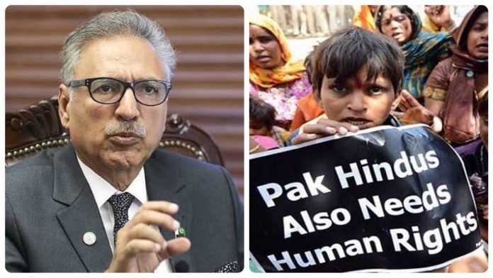Pakistan president whitewashes the systematic persecution of Hindu minorities in Pakistan