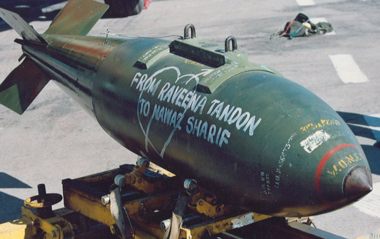 Kargil Vijay Diwas: When India sent missiles to Pakistan with Raveena Tandon’s ‘love’ message for Nawaz Sharif on it