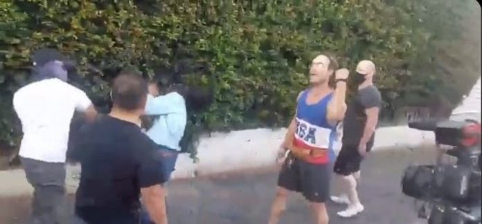 Watch: American Antifa journalist of Indian origin knocked out with a punch by a person of colour