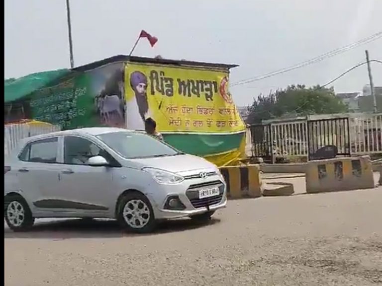 ‘Bhindranwale would have held Modi by his neck’: Posters, banners and songs praising the Khalistani terrorist cloud farmer protest sites