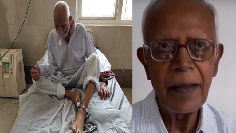 UP convicted murder’s photo circulated to claim ‘inhuman treatment’ to dead ‘Urban Naxal’ Stan Swamy
