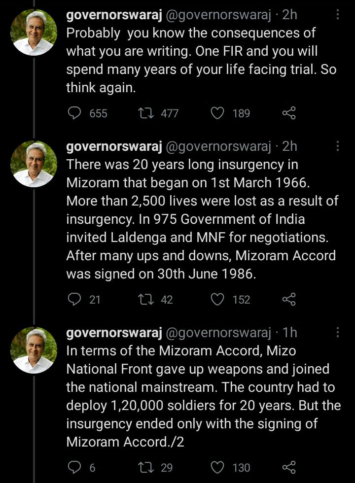 Governor Swaraj vs True Indology