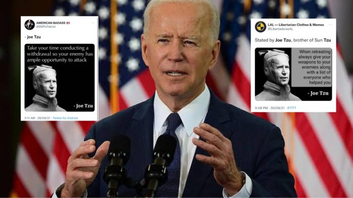 Meme-fest triggered on social media websites after America's disastrous pullout from Afghanistan