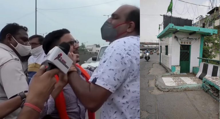 Delhi: Cop bullies residents for protesting against mazar built on Azadpur flyover, cleric claims it was built even before the flyover existed
