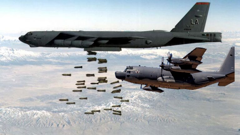 USA sends in B-52 Bombers and Spectre Gunships to stop the Taliban from seizing more areas in Afghanistan