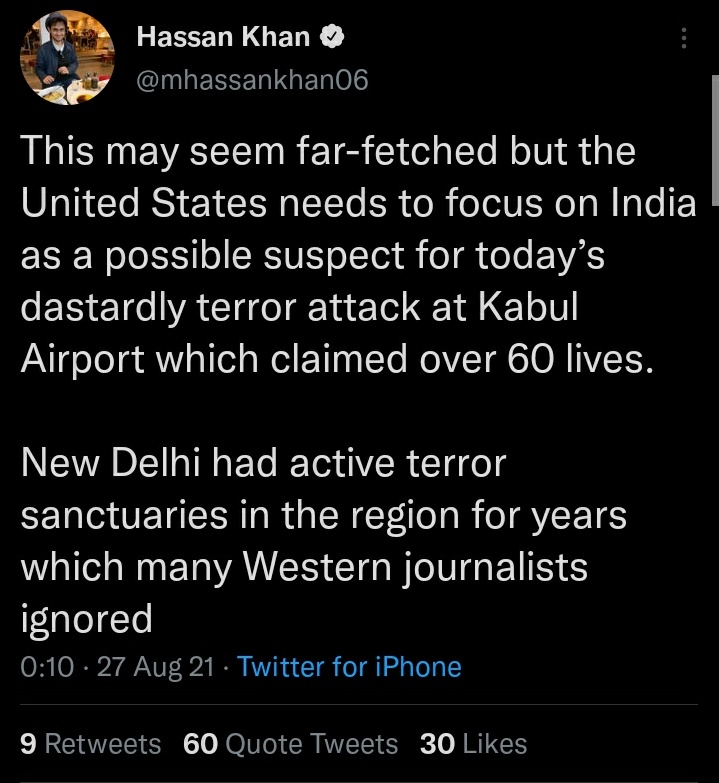 Daily Times columnist Hassan Khan