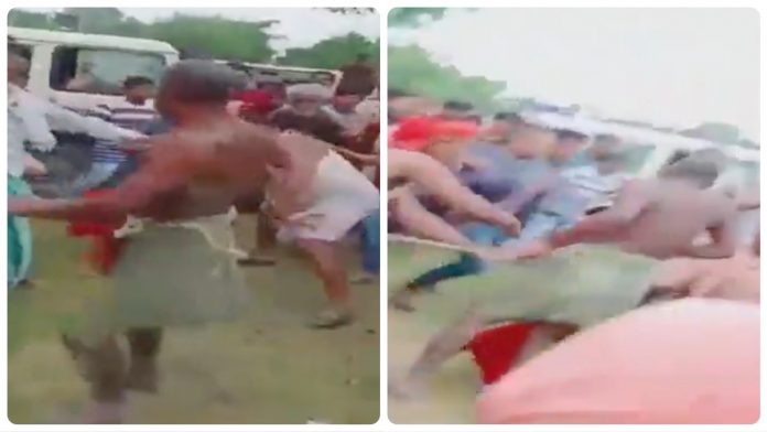 A seer was mercilessly thrashed by locals in Bihar's West Champaran