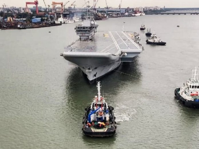 INS VIkrant starts sea trials