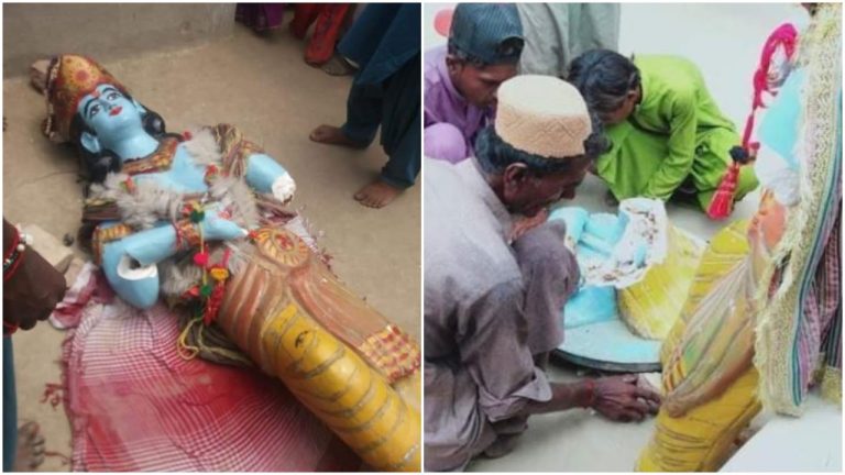Pakistan: Islamist mob vandalises Hindu temple in Sindh province, destroys Krishna idol on Janmashtami