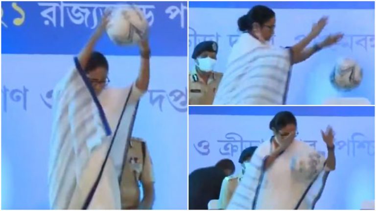 West Bengal CM Mamata Banerjee invokes her inner ‘athlete’ for ‘Khela Hobe’, netizens have a field day