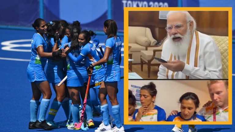 PM Modi speaks to an emotional Indian women’s Hockey team, says they have inspired millions and done the nation proud