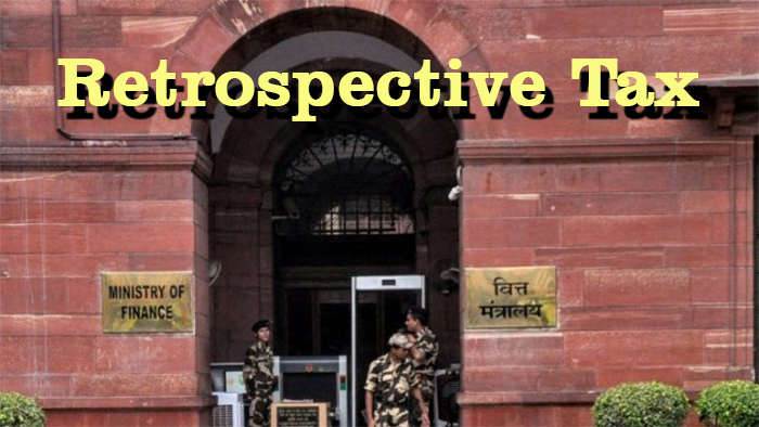 Finance Ministry introduces bill to withdraw retrospective tax and refund collected amounts, says the tax is a sore point for investors