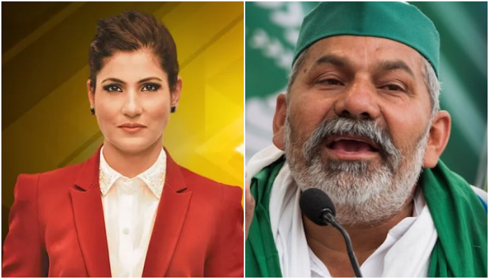 Rakesh Tikait could not answer questions on Farm Laws, resorts to personal attacks on anchor Rubika Liyaquat