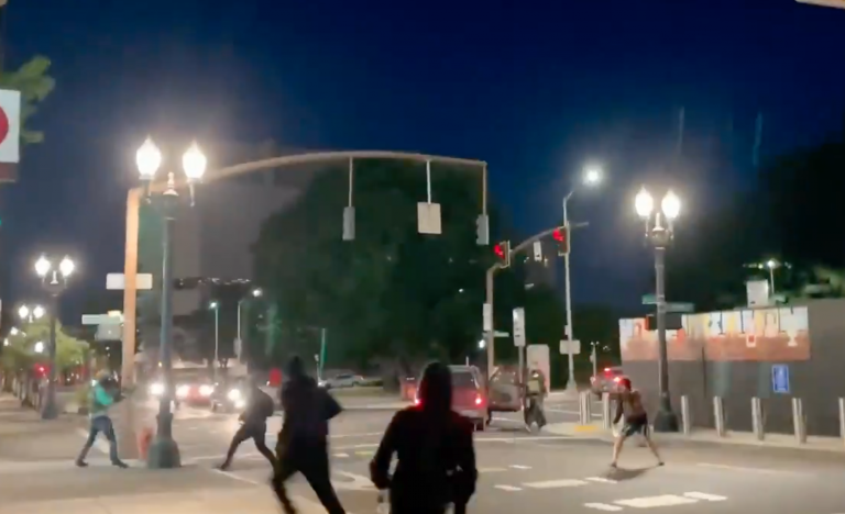 Antifa members assault children and families with flash bombs and pepper sprays to disrupt Christian prayer event in Portland
