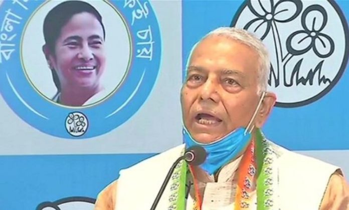 Yashwant Sinha shared morphed image to berate PM Modi
