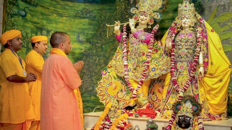 On Janmashtami, UP CM Yogi Adityanath reads out report card, says 40 lakh poor people given homes under PM Awas Yojana