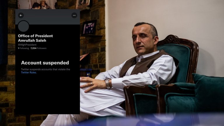Twitter suspends account of Afghan caretaker President Amrullah Saleh’s office, allows Taliban to use its platform