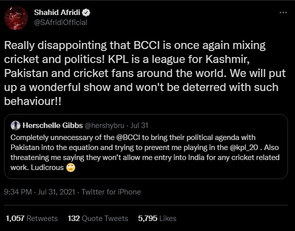 BCCI vs Kashmir Premier League