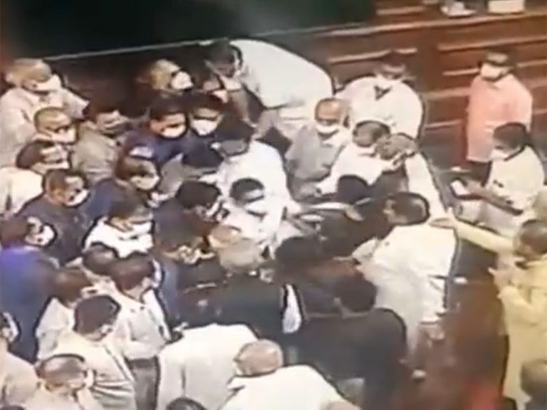 Aap chronology samajhiye: Minute by minute detail of how the opposition MPs created ruckus in Rajya Sabha and unleashed violence