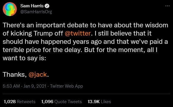 Sam Harris on Donald Trump
