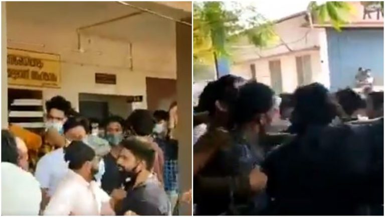 Watch: Fight breaks out in Kasaragod, Kerala over vaccination after Muslim League members create ruckus