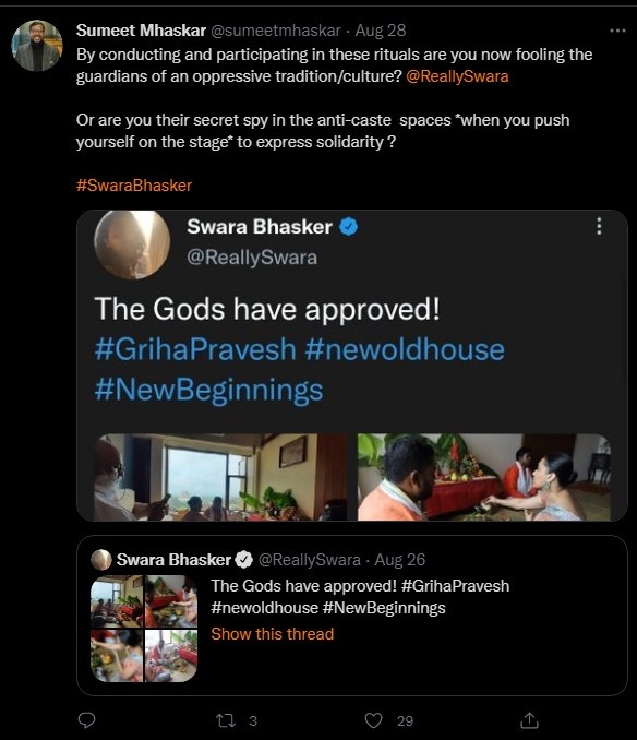 Swara Bhasker cancelled