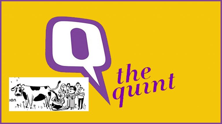The Quint strikes again, this time uses gaumutra jibe while wishing on Independence Day