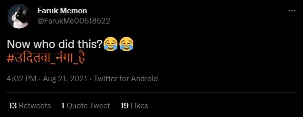 Islamists troll Congress leader Udit raj