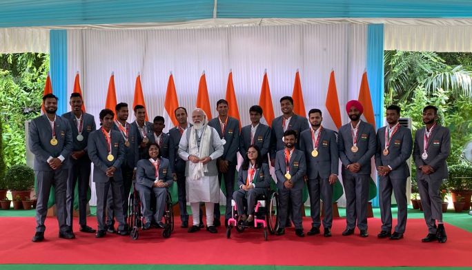 PM Modi hosts Paralympics stars at his residence