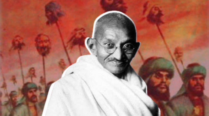What MK Gandhi said after Moplah Muslims had massacred thousands of Hindus 1921: Support to Khilafat and asking Hindus to die without a fight