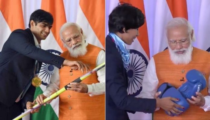 Neeraj Chopra's javeline, Lovelina's boxing gloves: Gifts presented to PM Modi to be e-auctioned