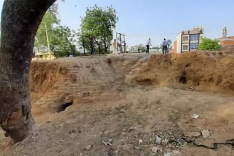 2000-year-old Mauryan-era brick structure discovered in Meerut (source: Swarajya)