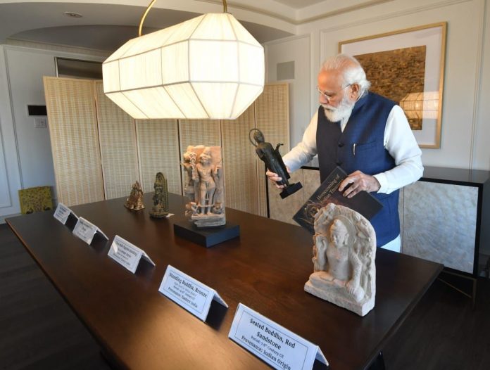 Narendra Modi to bring back home 157 artefacts & antiquities from the United States.