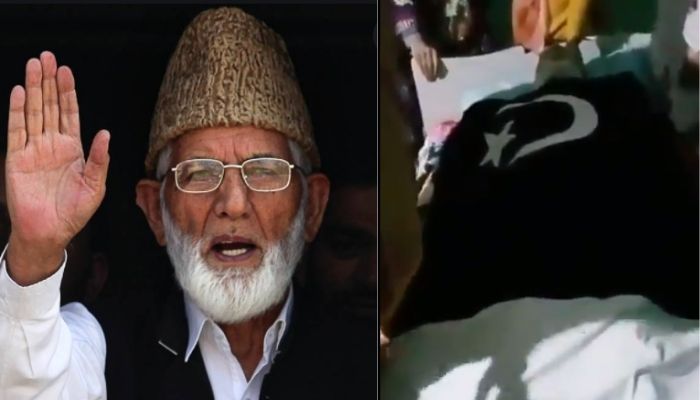 FIR against family of deceased separatist Syed Geelani for anti-national sloganeering, wrapping his body in Pakistani flag