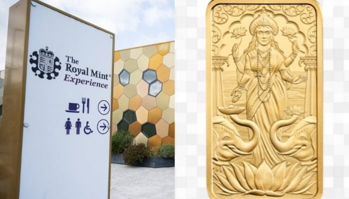 Ahead of Diwali, the United Kingdom mints gold bar featuring Hindu Goddess Laxmi