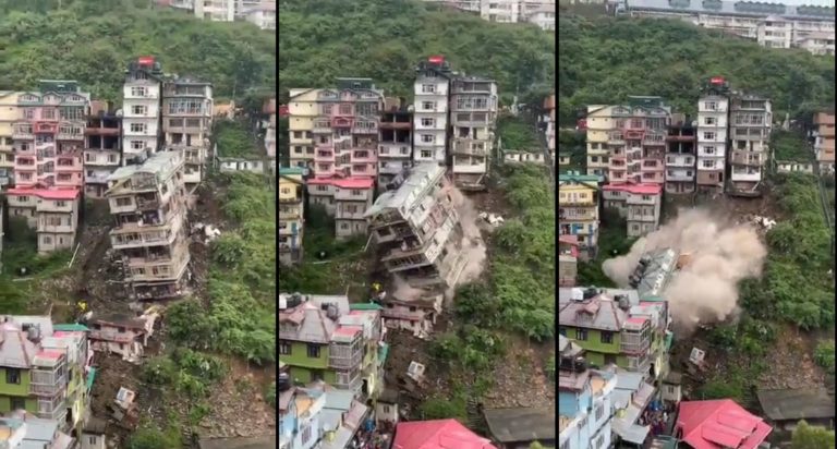 Viral video shows multi-storey building crumbling down in Shimla. This is what happened