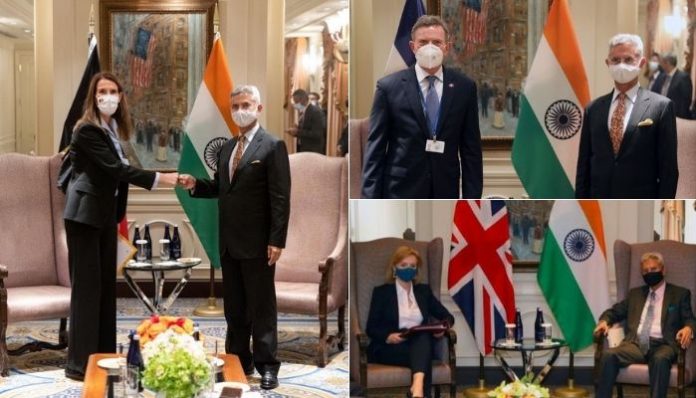 Dr Jaishankar meets his global counterparts on the sidelines of UNGA