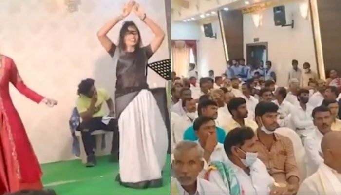 Watch: Women perform ‘naagin dance’ at political event in Andhra, meanwhile clampdown on Ganesh Chaturthi continues