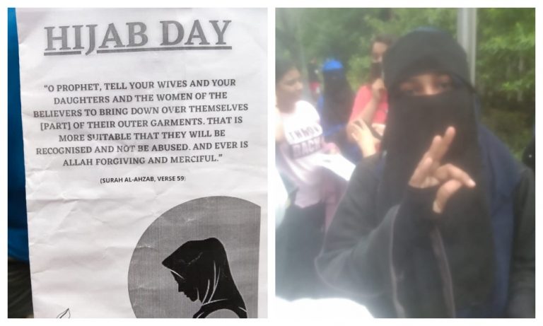 Maharashtra: Muslim women distribute pamphlets, get minor non-Muslim girls to wear hijab in Nagpur near CM house