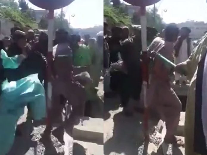 Man publicly flogged