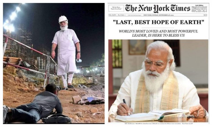 Congress social media head posts morphed image of PM Modi, Twitter doesn't mark it manipulated media', fact-checkers let it go