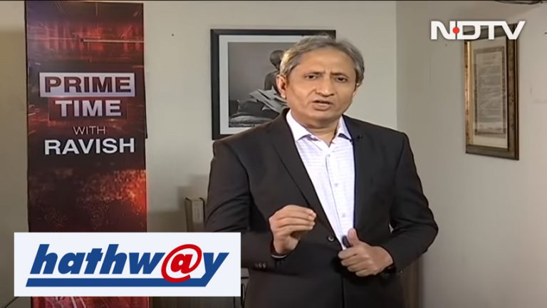 Ravish Kumar makes much ado about nothing after Hathway Cable removed NDTV India from some popular packs