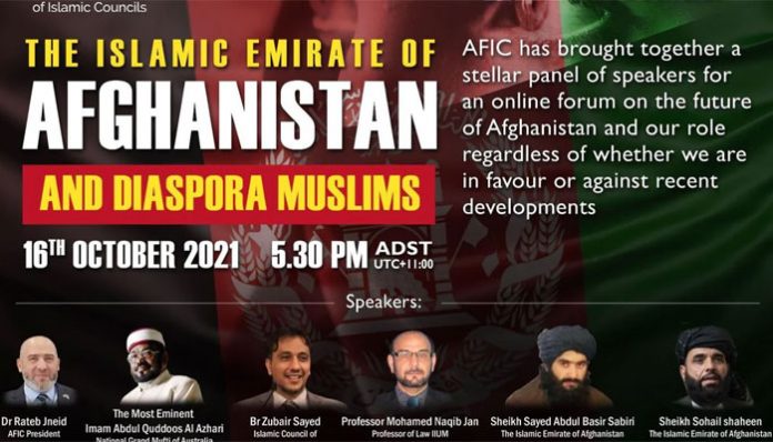 Australia's top Muslim body AFIC invites Taliban to address a webinar