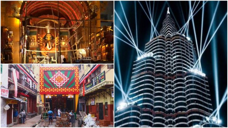 As we bid goodbye to Maa, take a look at some of the stunning Durga Puja pandals and murtis from Kolkata