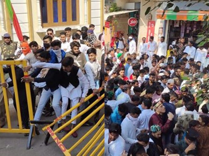 Dhar, MP: Muslim procession tries to break police barricade to pass through restricted area