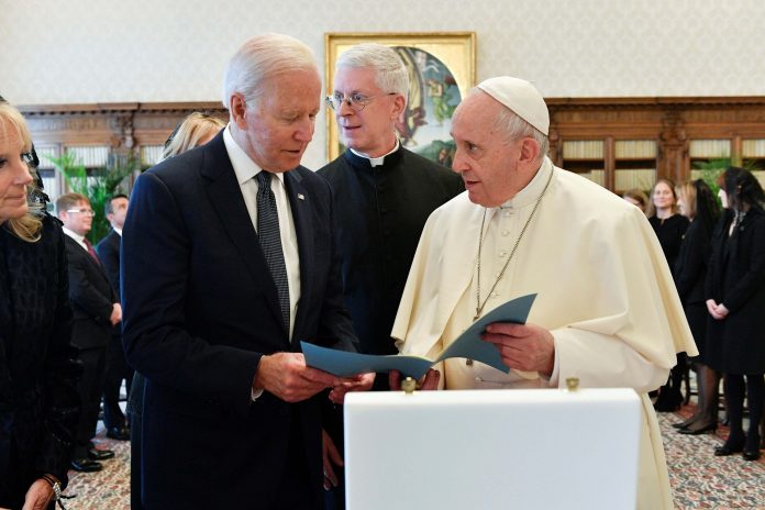 #PoopyPantsBiden trend on social media after rumours emerge of Joe Biden suffering a 'bathroom accident' at the Vatican