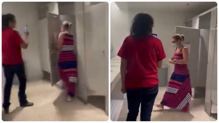 Watch: Arizona Democrat Senator chased into the toilet by protesters demanding action on the reconciliation bill