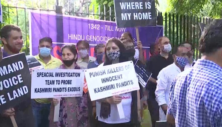 Kashmiri Pandits hold protest, candlelight march in Delhi against targeted killings of Hindus and Sikhs in Kashmir